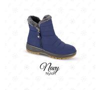 Ladies Winter Thermal Boots Ankle Zip Comfort Padded Fur Warm Winter Quilted