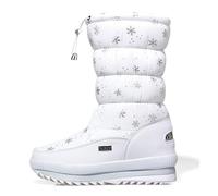 Ladies Winter Thick Sole Fleece Protection Plain Slip On Boots, clear, 5 UK