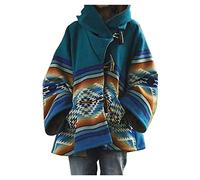 Ladies Winter Yellowstone Beth Dutton Kelly Reilly Hooded Fleece Jacket with Horn Buckle, Colour: 001, 16