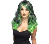 Ladies Witch Devil Bride Wavy Ombre Wig Halloween Fancy Dress Witches Wig