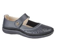 Ladies Womans Wide Fitting Touch Fastening Comfortable Leisure Casual Walk Shoe