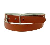 LADIES WOMEN'S 20MM THIN SKINNY 100% LEATHER WAIST BELT[Light Tan,Large 36"-40"]