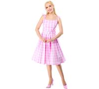 Ladies Womens Barbie Perfect Day Adult Costume Cute Pink Dress TV Movie