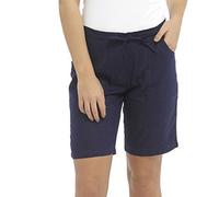 LADIES / WOMENS CASUAL LINEN COOL SHORTS, PERFECT FOR HOLIDAYS / SUMMER / BEACH (18, Navy (4 pockets))