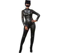 Ladies Womens Catwoman Costume Selina Kyle Deluxe DC Batman Fancy Dress Outfit