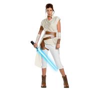Ladies Womens Deluxe Rey Costume Star Wars Episode IX Rise Of Skywalker Outfit