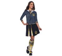 Ladies Womens Hufflepuff Costume Top Harry Potter Adult Halloween Fancy Dress