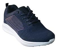 Ladies Women's Lightweight Breathable Go Walking Get Fit Trainers Sport Shoes Athletic Walk Fitness Shoes Sport Gym Deck Shoes Size 3-8 (Navy Vegas, Numeric_7)