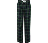 Ladies Womens Red Green or White Tartan Cotton Lounge Pants Pyjama Bottoms