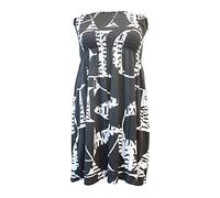 Ladies Women's Sheering Plus Size Boob Tube Bandeau Strapless Top Dress UK 8-26
