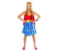 Rubies 1000701S Wonderwoman Adult Costume Fancy Dress, Women, Multicolour, UK 10-12 Halloween Halloween