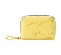 Ladies Zipper Multi Card Organ Card Holder Ladies PU Purse Women Wallets Long (Yellow, One Size)