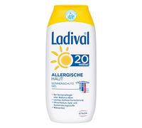 Ladival Allergic Skin Sun Protection Gel SPF 20 - Perfume Sun Gel for Allergy Sufferers - No Colourants and Preservatives - Waterproof - 1 x 200 ml