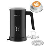 LaDonna Milk Frother Electric and Milk Steamer with 4 Functions - Hot Chocolate Machine - Milk Heater and Milk Frothers - Coffee Frother, Hot & Cold Chocolate Maker for Latte or Cappuccino (Black)