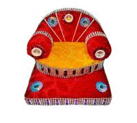 Ladoo Gopal Sinhasan Thakorji Singhasan Thakorji Bal Gopal KIrishna Sinhasan Jai Guru Ji Singhasan/chair All Purpose Chowki (width 5 inches)(Janmasashtmi special)(size 0-2)