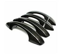 LADPZJNW Door Handle Exterior Cover for Superb 2009-2013 8 Pcs Car Side Door Handle Cover Trim ABS Carbon Fiber Chrome Protective Decoration Cap(2)