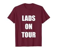 LADS ON Tour T-Shirt, Men, Burgundy, X-Large