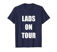 LADS ON Tour T-Shirt, Men, Navy Blue, 4X-Large
