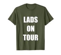 LADS ON Tour T-Shirt, Men, Olive Green, Small