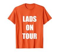 LADS ON Tour T-Shirt, Men, Orange, Large