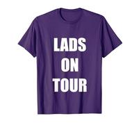 LADS ON Tour T-Shirt, Men, Purple, Small