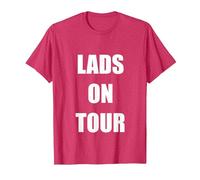 LADS ON Tour T-Shirt, Men, Red Heather, Small