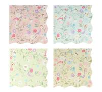 Ladurée small floral paper napkins - Set of 16 Multicoloured one size