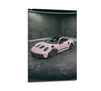 LADV 911 GT3 RS Pink Sports Racing Car Decorative Painting Canvas Wall Artworks Picture 08x12inch(20x30cm)