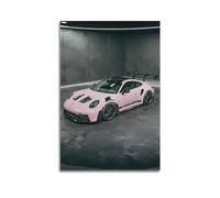 LADV 911 GT3 RS Pink Sports Racing Car Decorative Painting Canvas Wall Artworks Picture 12x18inch(30x45cm)