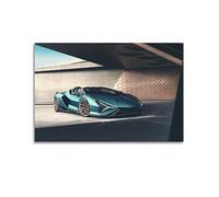 LADV Supercar Poster for Lamborghini Sian Roadster Hyper Car Racing Car Sport Car Decorative Painting Canvas Wall Artworks Picture 24x36inch(60x90cm)