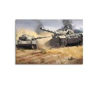 LADV Vintage Tanks Poster British Chieftain MK5 Main Battle Tanks Decorative Painting Canvas Wall Artworks Picture 12x18inch(30x45cm)