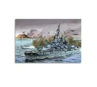 LADV WWII Vintage Battleship Poster 1945 Iwo Jima USS Pennsylvania Decorative Painting Canvas Wall Artworks Picture 12x18inch(30x45cm)