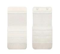 Lady 5 Pcs Bra Extender With 2 Hook Soft Bra Strap Underwear Back Band Extension - White Convenient and practical
