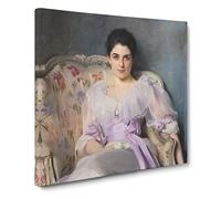 Lady Agnew of Lochnaw by John Singer Sargent Canvas Print | Gallery Wrapped 30mm Frame Wall Art | 14x14 inches | Ready to Hang | Modern People Picture | Living Room Bedroom Lounge Office