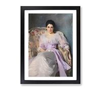 Lady Agnew Of Lochnaw By John Singer Sargent Classic Painting Framed Print | A3 Black Framed Wall Art | Ready to Hang | Classic Historical Picture | Living Room Bedroom Lounge Office