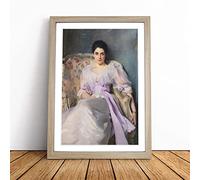 Lady Agnew Of Lochnaw By John Singer Sargent Framed Wall Art Print A2 Oak