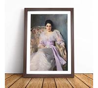 Lady Agnew Of Lochnaw By John Singer Sargent | Framed Wall Art Print | Modern Home Decor Picture | Ready to Hang Artwork for Living Room, Bedroom, Kitchen or Office | Multiple Sizes