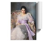 Lady Agnew Of Lochnaw By John Singer Sargent | Unframed Wall Art Print | Ready to Frame Poster | Modern Home Decor Picture | Artwork for Living Room, Bedroom or Office | A2 (42x59.4 cm)