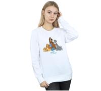 Lady And The Tramp Classic Group Sweatshirt Disney White M