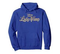 Lady And The Tramp Classic Logo Pullover Hoodie, Adult Unisex, Royal Blue, XX-Large