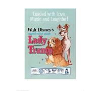 Lady and The Tramp (Love, Music and Laughter) 60 x 80cm Art Print
