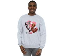 Lady And The Tramp Men's Spaghetti Love Sweatshirt in Grey | Size: Small Lady And The Tramp Grey S