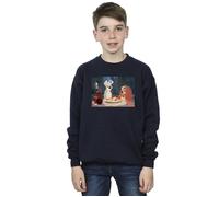 Lady And The Tramp Spaghetti Photo Sweatshirt Disney Navy 12-13 Years