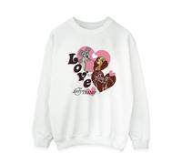 Lady And The Tramp Women's Spaghetti Love Sweatshirt in White | Size: Small Lady And The Tramp White S