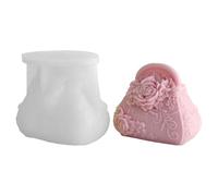 Lady Bag Silicone Molds Flower Embossed Silicone Mold for Soap Home Decoration Resin Casting Mold