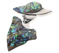 Lady Brooch Pin for Women Stylish Alloy Seashell Coats and Suits