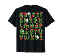 Lady Bug Alphabet ABCs Learning Letter Lady Bird ART ON BACK T-Shirt