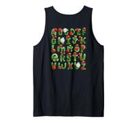 Lady Bug Alphabet ABCs Learning Letter Lady Bird ART ON BACK Tank Top