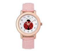 Lady Bug1 Funny Women's Wrist Watch with Leather Strap