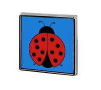 Lady Bug1 Trendy Metal Badge 1″ Brooch Pin Clothes Hat Bag Tie Accessories Decor